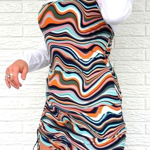 ✳️ 2 FOR $20 ✳️2 Piece Asymmetrical Scrunchy Tie-Dye dress